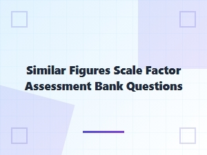 Similar Figures and Scale Factor Assessment Bank