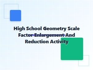 Scaling Shapes: an Activity for Enlargement and Reduction